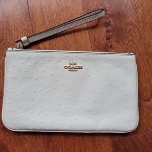 Coach leather wristlet